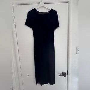 Elegant Midi Dress (dark blue)